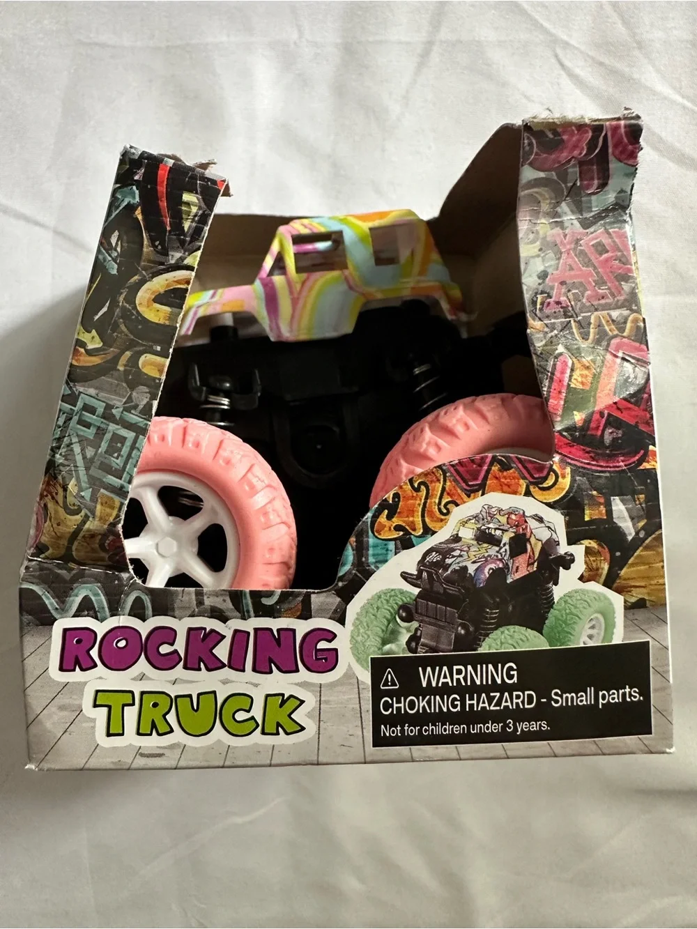 Keycraft Rocking Monster Truck Pink Tie Dye Wheels NIB